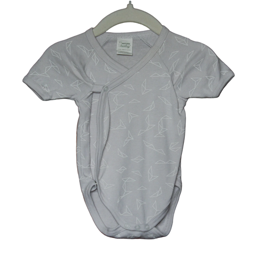 Nature Baby Kimono Wrap Bodysuit – Size 0–3