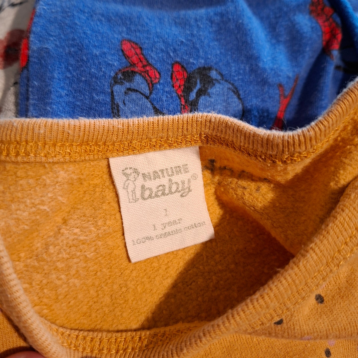 Nature Baby Yellow Dot Long-Sleeve Top -  Size 1 Year