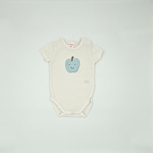 Seed Blue Apple Short Sleeve Bodysuit – Size 0–3