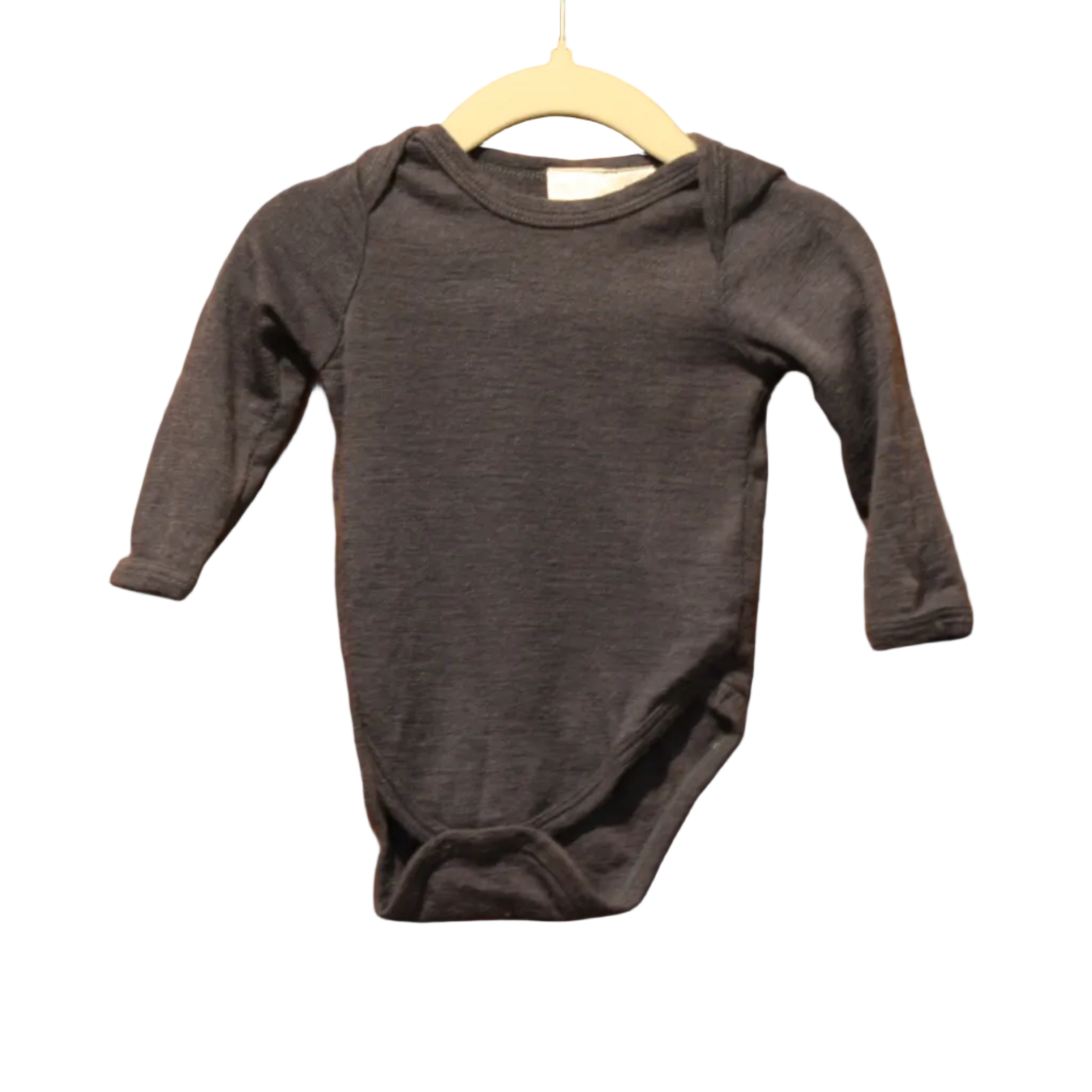 Teeny Weeny Grey Merino Bodysuit – Size 3–6m