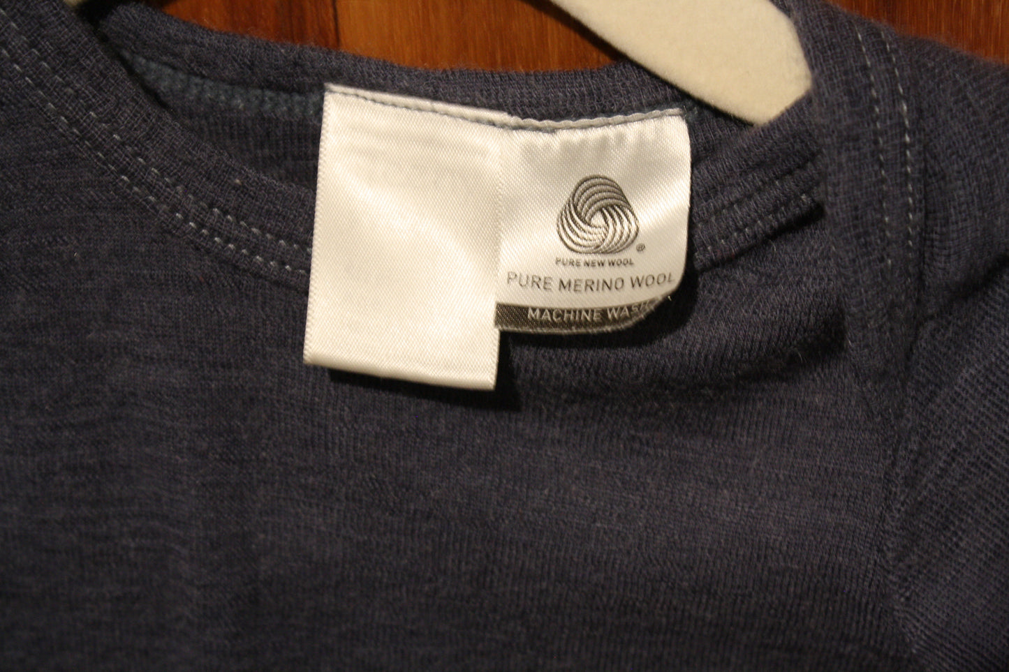 Teeny Weeny Grey Merino Bodysuit – Size 3–6m