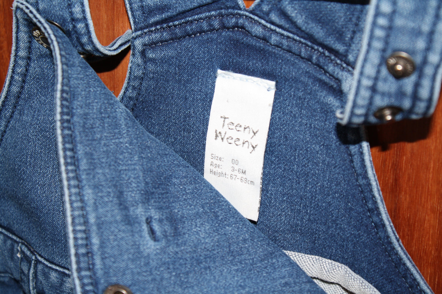 Teeny Weeny Denim Overalls – Size 3–6m