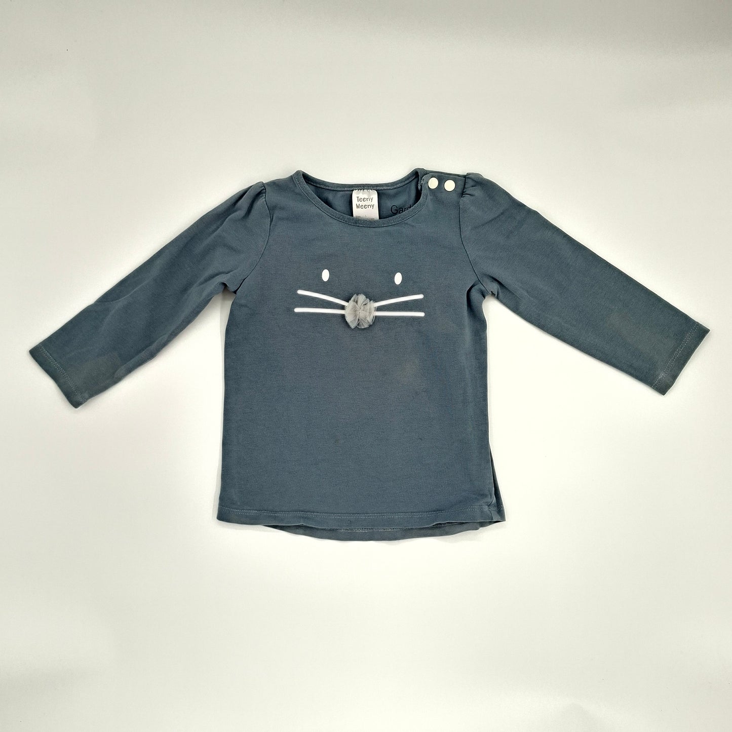Teeny Weeny Blue Long Sleeve Shirt - 1Y