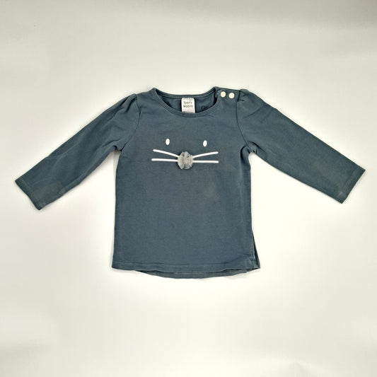 Teeny Weeny Blue Long Sleeve Shirt - 1Y