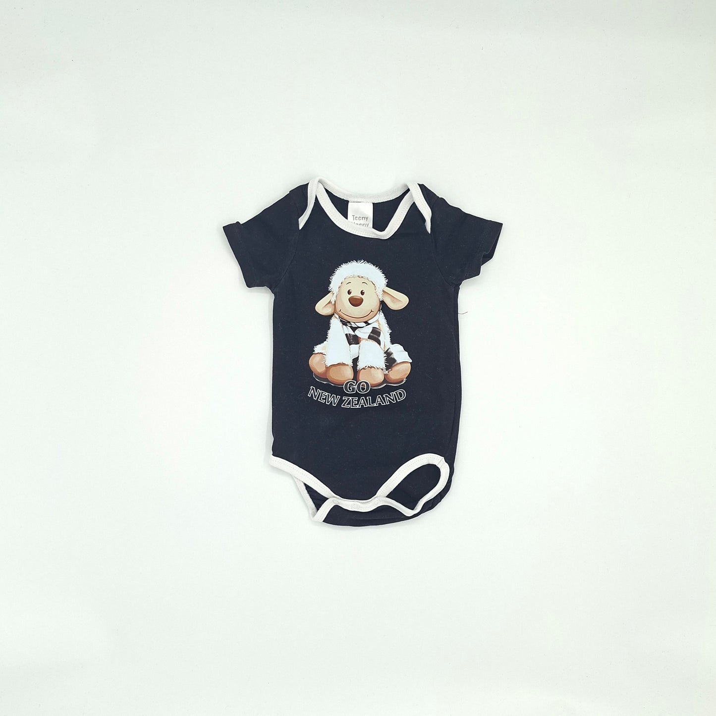 Teeny Weeny Go NZ Short-Sleeve Bodysuit  - Size 0-3