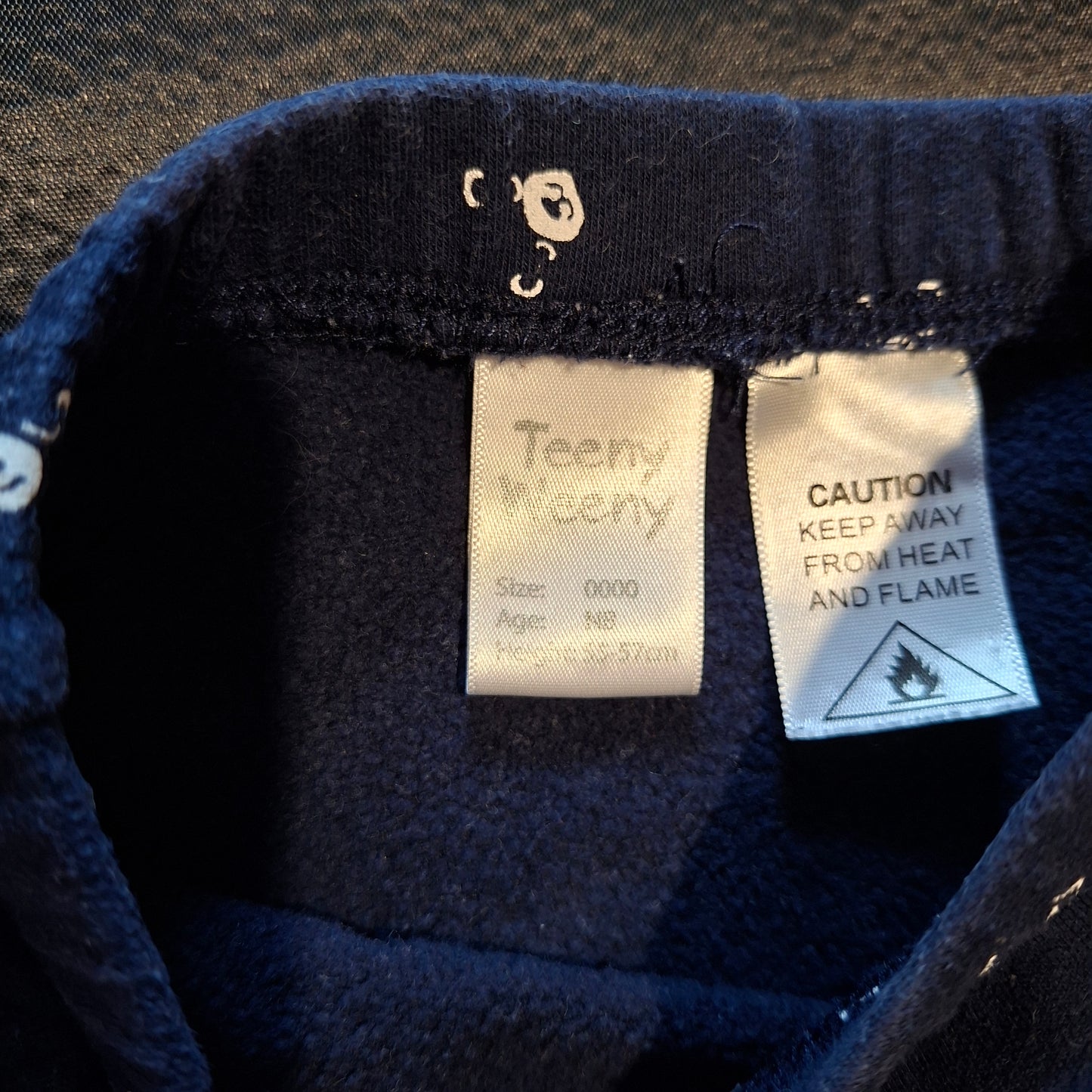 Teeny Weeny Navy Bear Print Pants - NB