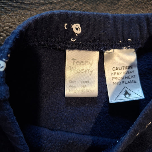 Teeny Weeny Navy Bear Print Pants - NB