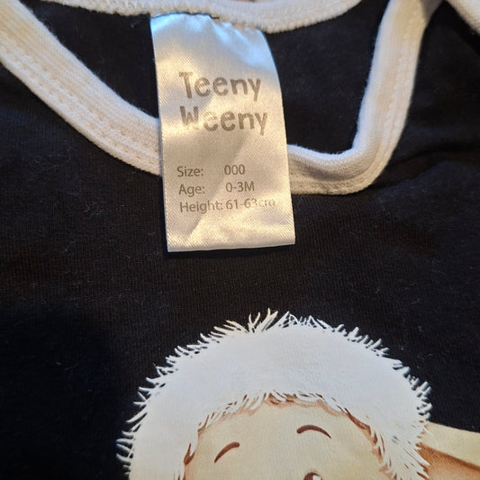 Teeny Weeny Go NZ Short-Sleeve Bodysuit  - Size 0-3