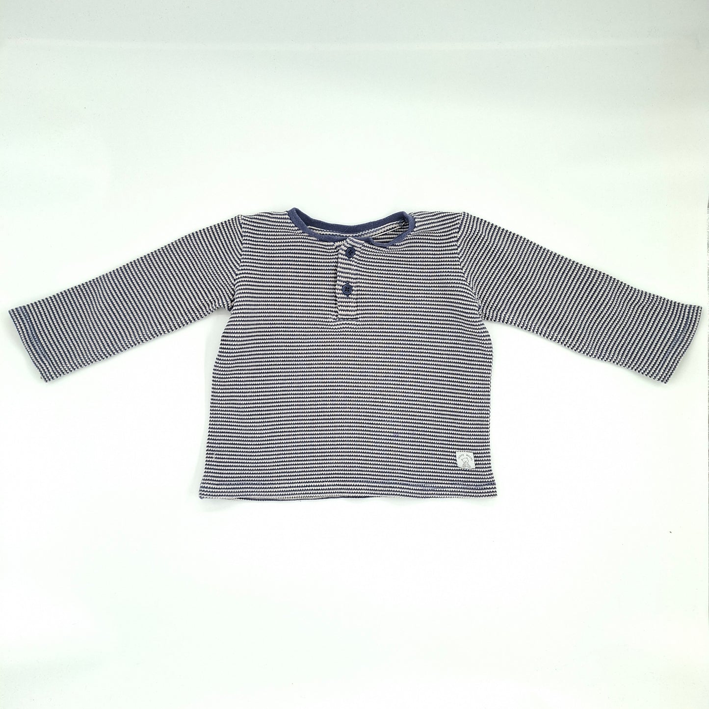 Teeny Weeny Blue Check Long Sleeve Shirt - 2Y