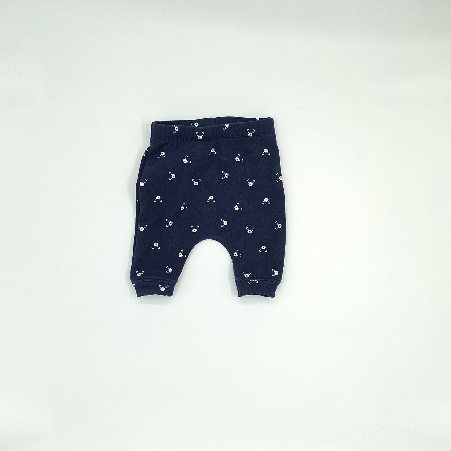 Teeny Weeny Navy Bear Print Pants - NB