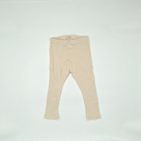 Teeny Weeny Cream Leggings -  Size 1Y
