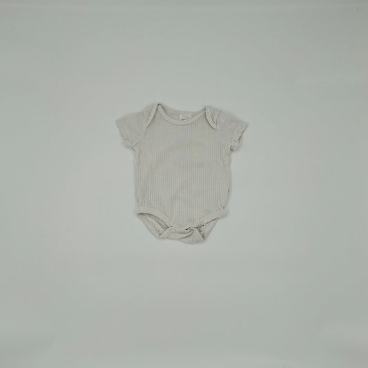Teeny Weeny White Ribbed Bodysuit – Size NB