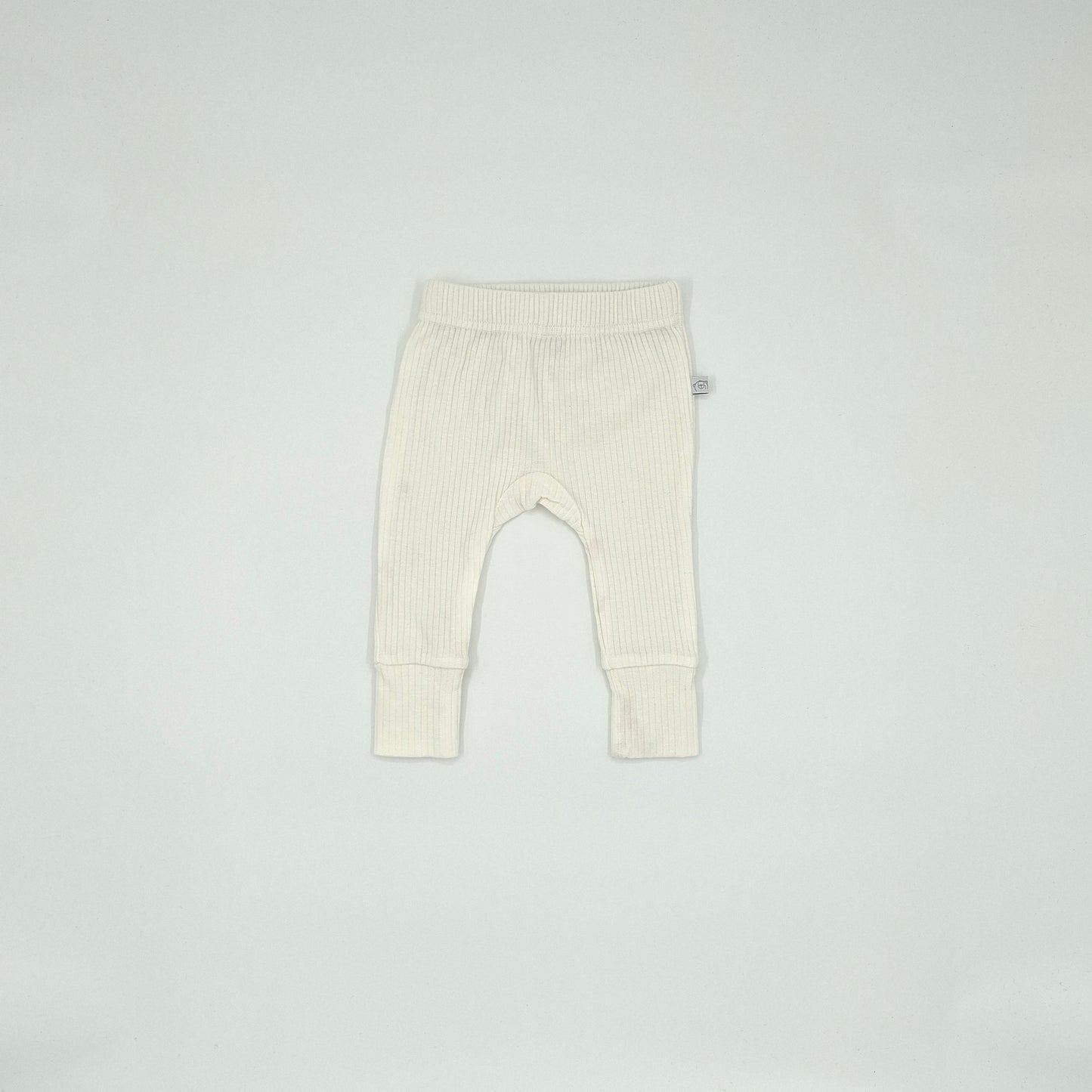 Teeny Weeny White Ribbed Leggings – Size NB