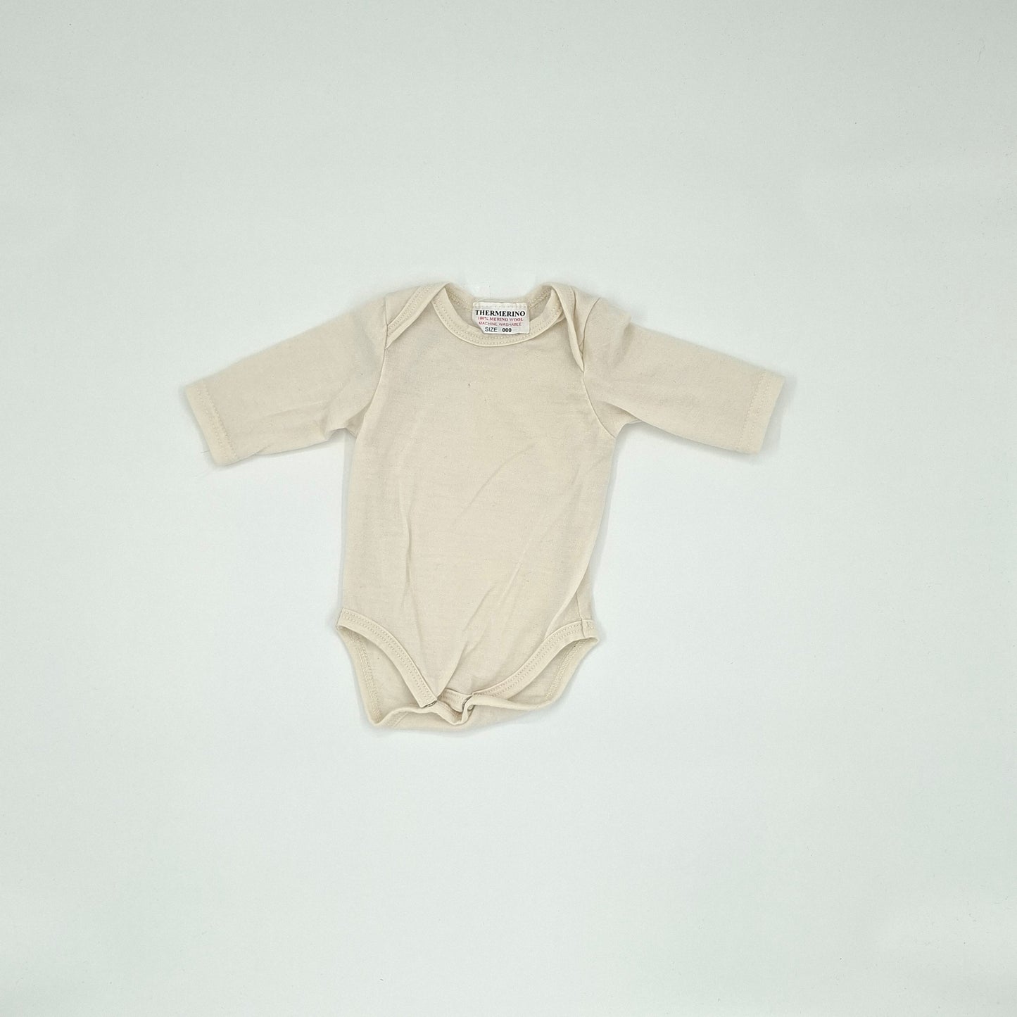 Thermerino White Merino Bodysuit - Size 0 -3