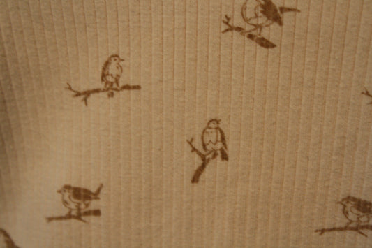 Wilson & Frenchy Pink/Peach Ribbed Long Sleeve Bodysuit – Size 0–3