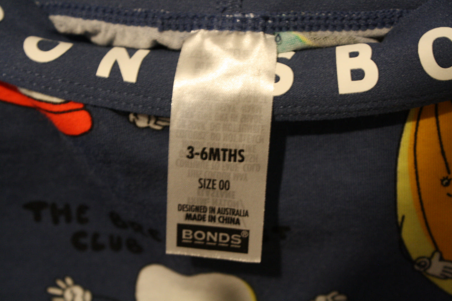 Bonds Breakfast Print Pants – Size 3-6