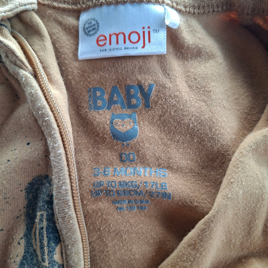 Cotton On Baby Emoji All-in-One  - Size 3 - 6