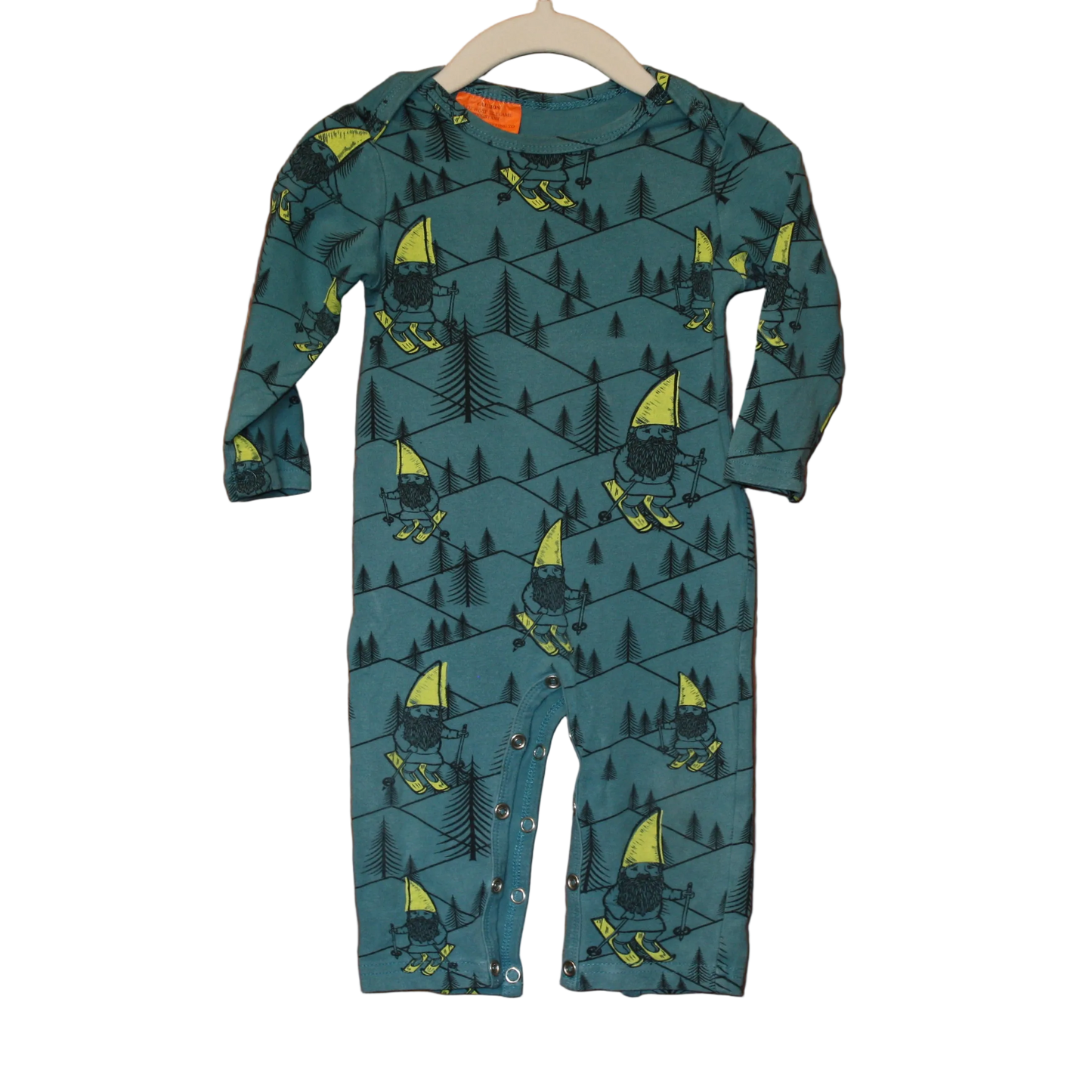 Sooki Baby Green Gnome Skiing Jumpsuit – Size 3-6m
