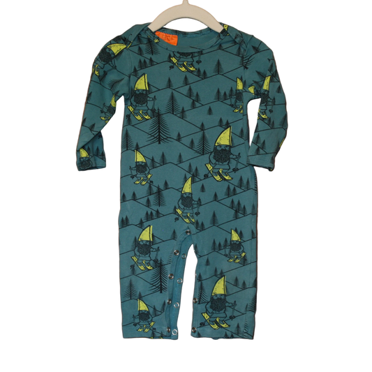 Sooki Baby Green Gnome Skiing Jumpsuit – Size 3-6m